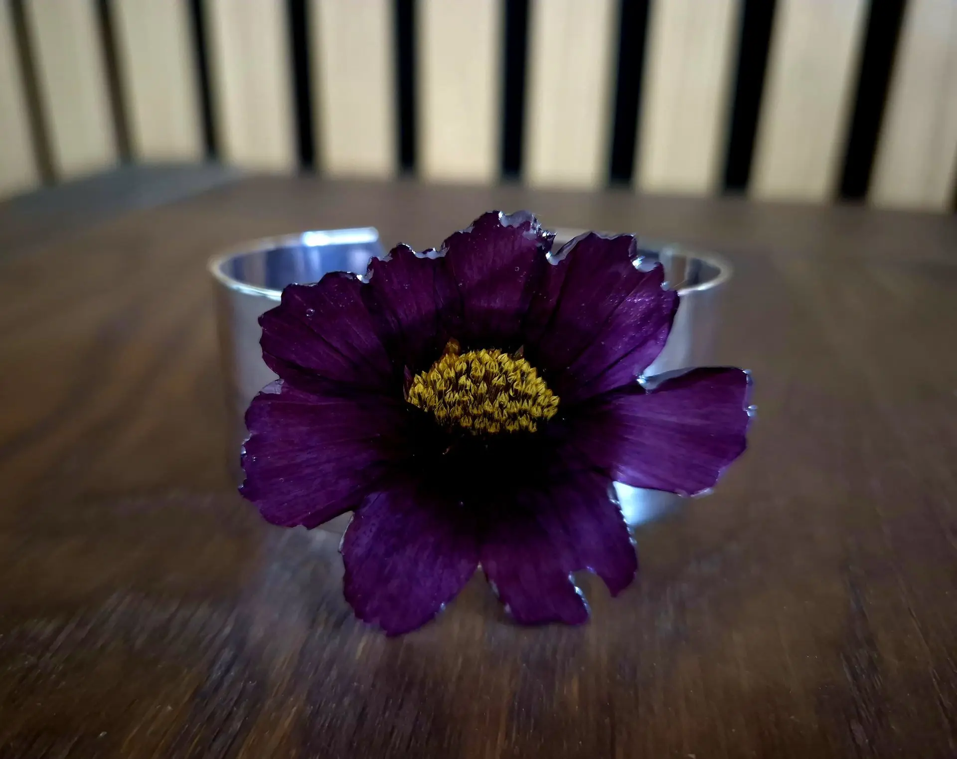Bracelet véritable fleur