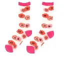 Paire de chaussettes transparentes Coquelicots Coucou Suzette vue de face.webp