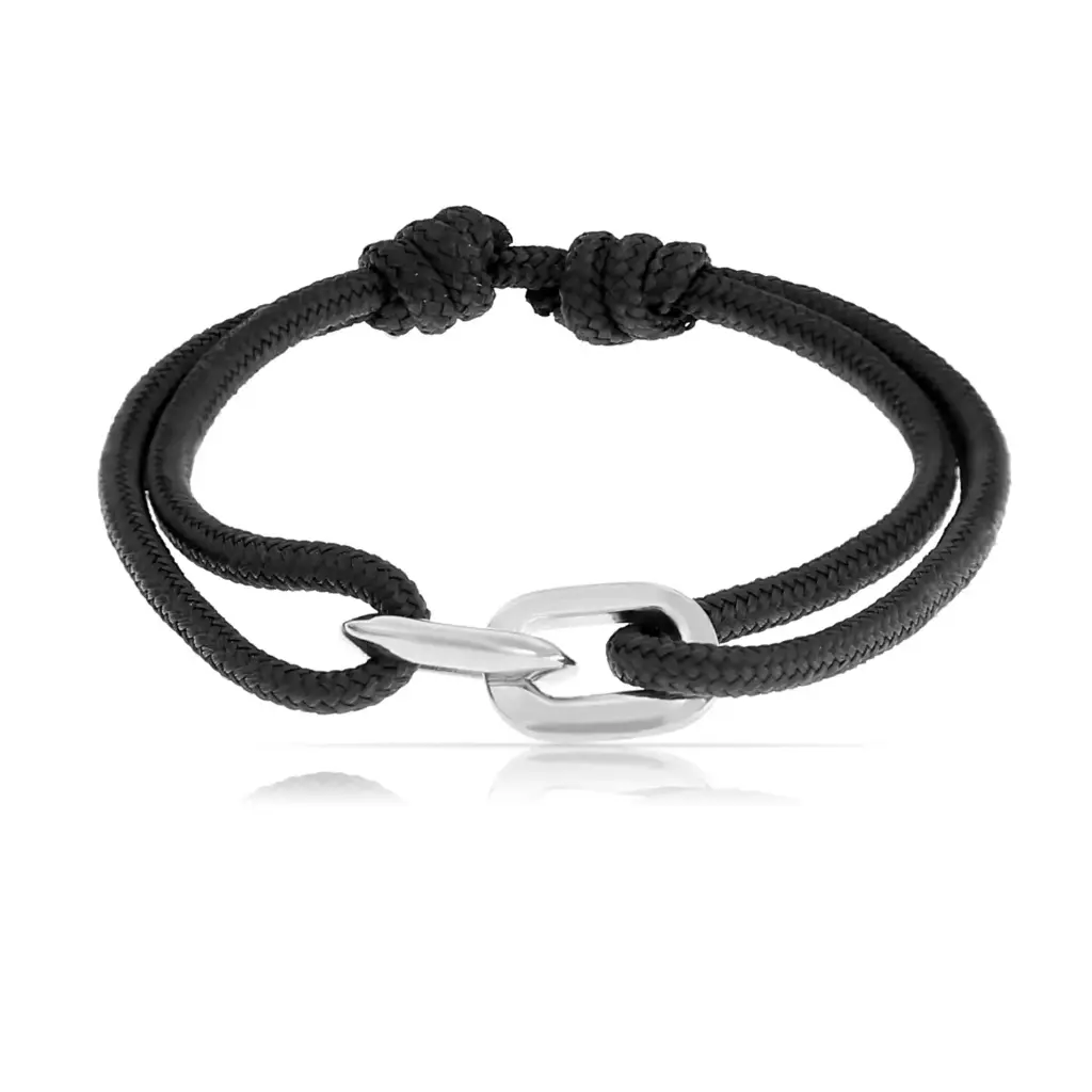 bracelet anneau argenté.webp