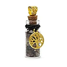 Fiole cadeau avec tourmaline noire et arbre de vie.webp