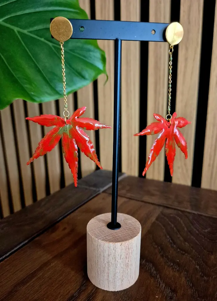 Boucles d'oreilles "Érable"