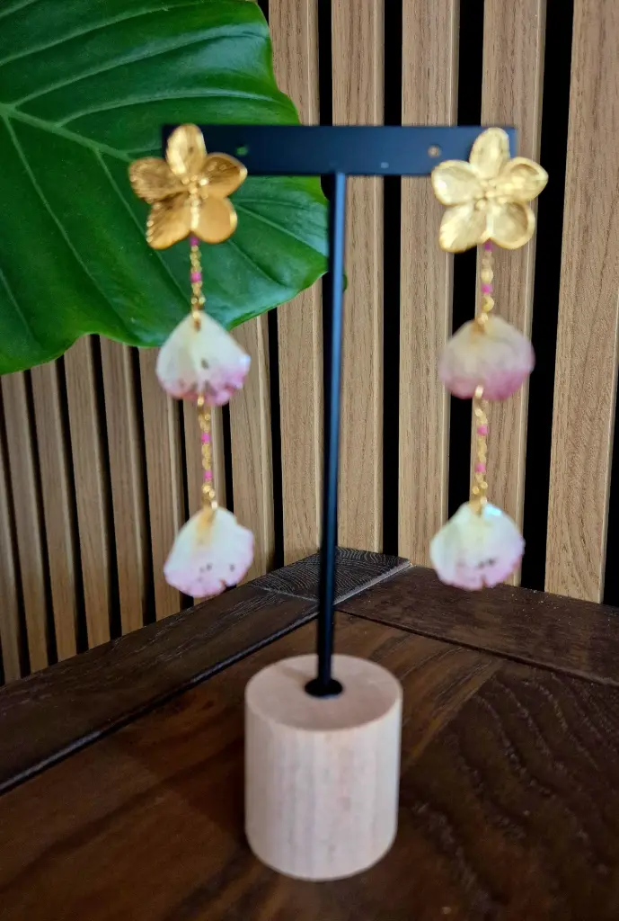 Boucles d'oreilles  "Jardin Secret"