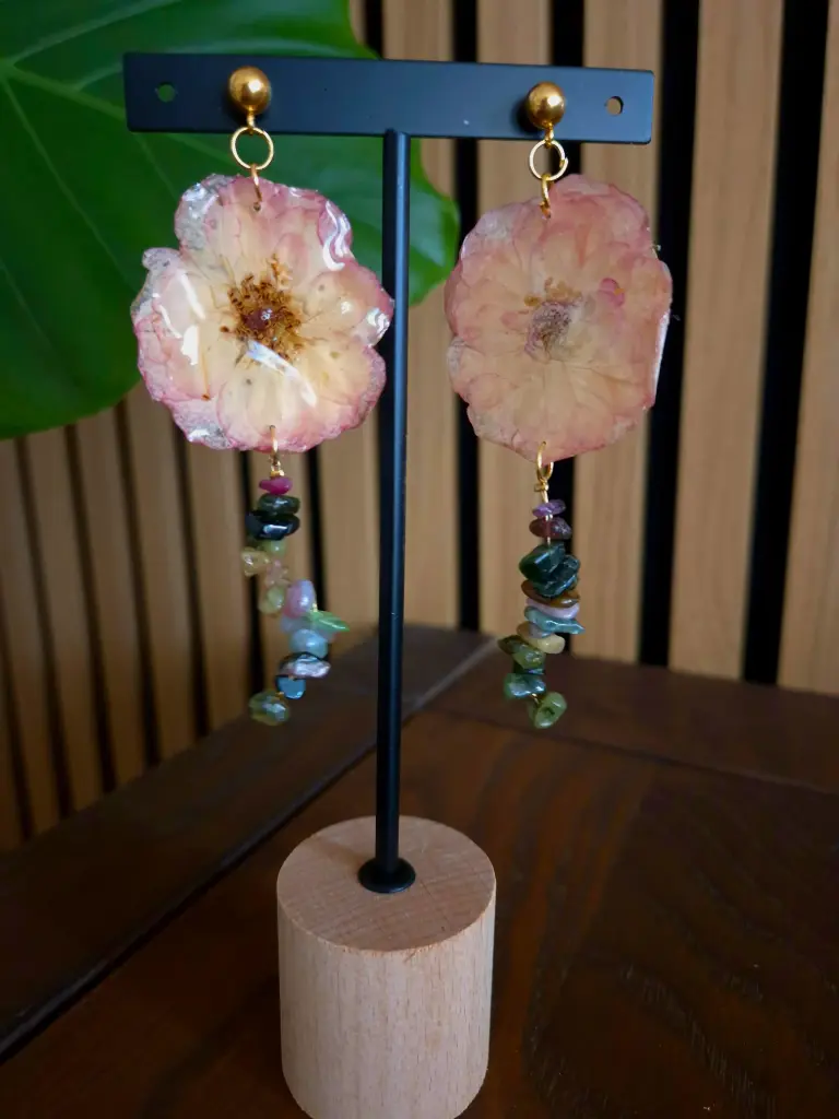 Boucles d'oreilles  "Jardin Bohème" 