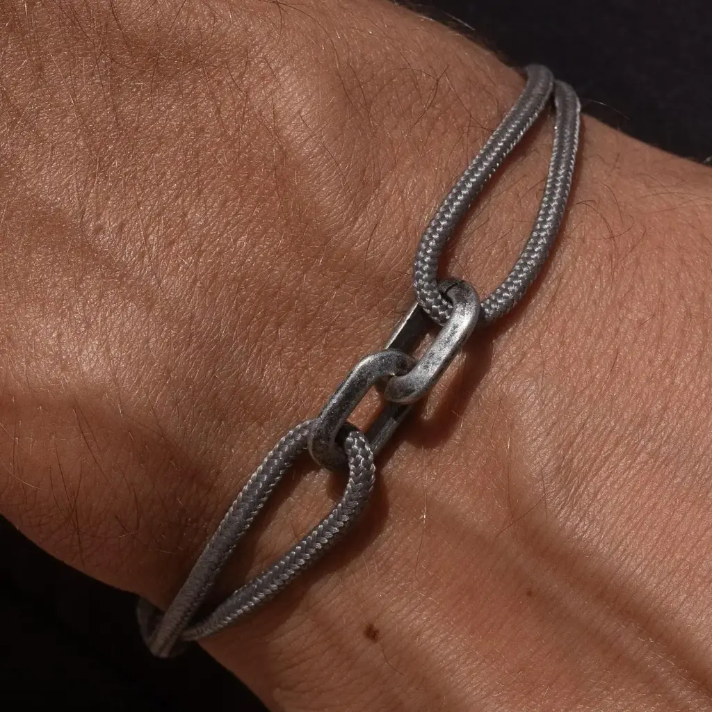 Bracelet « Lien Marin » gris
