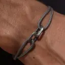 Bracelet « Lien Marin » gris