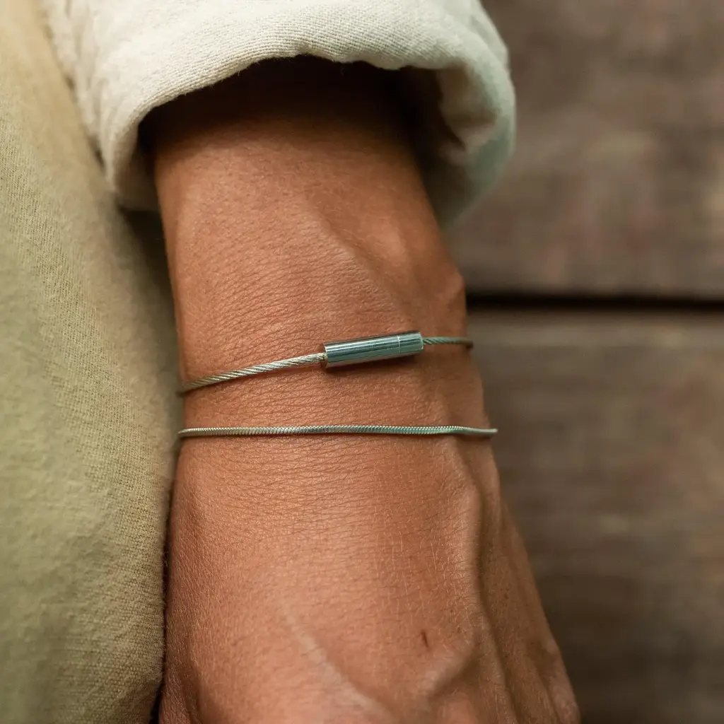 Bracelet chaine argenté