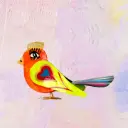 Oiseau orange