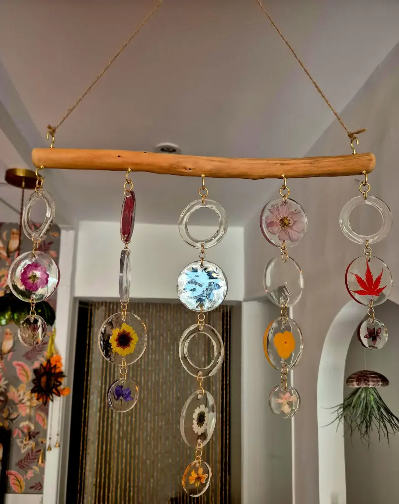 Mobile fleuri “Constellation Botanique”