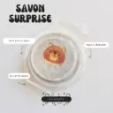 Savon surprise à paillettes pour enfant - pince cheveux ourson 