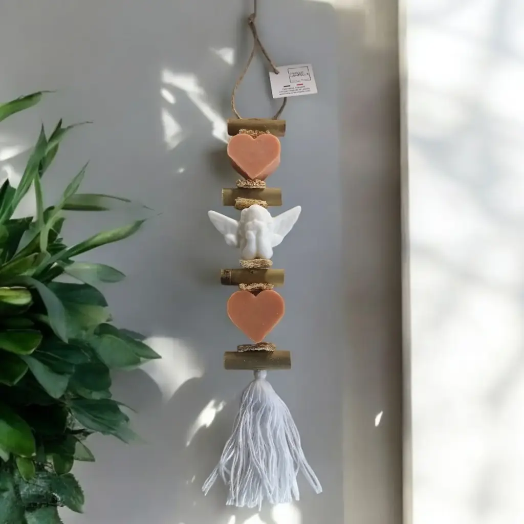 Tresse à Savon Cœur & Ange – Fleur d’Oranger & Bergamote