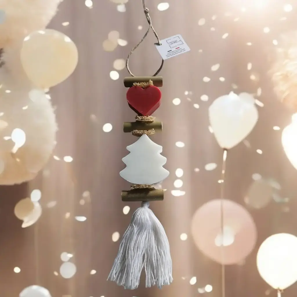 Tresse à Savon Cœur & Sapin – Fruits Rouges & Bergamote