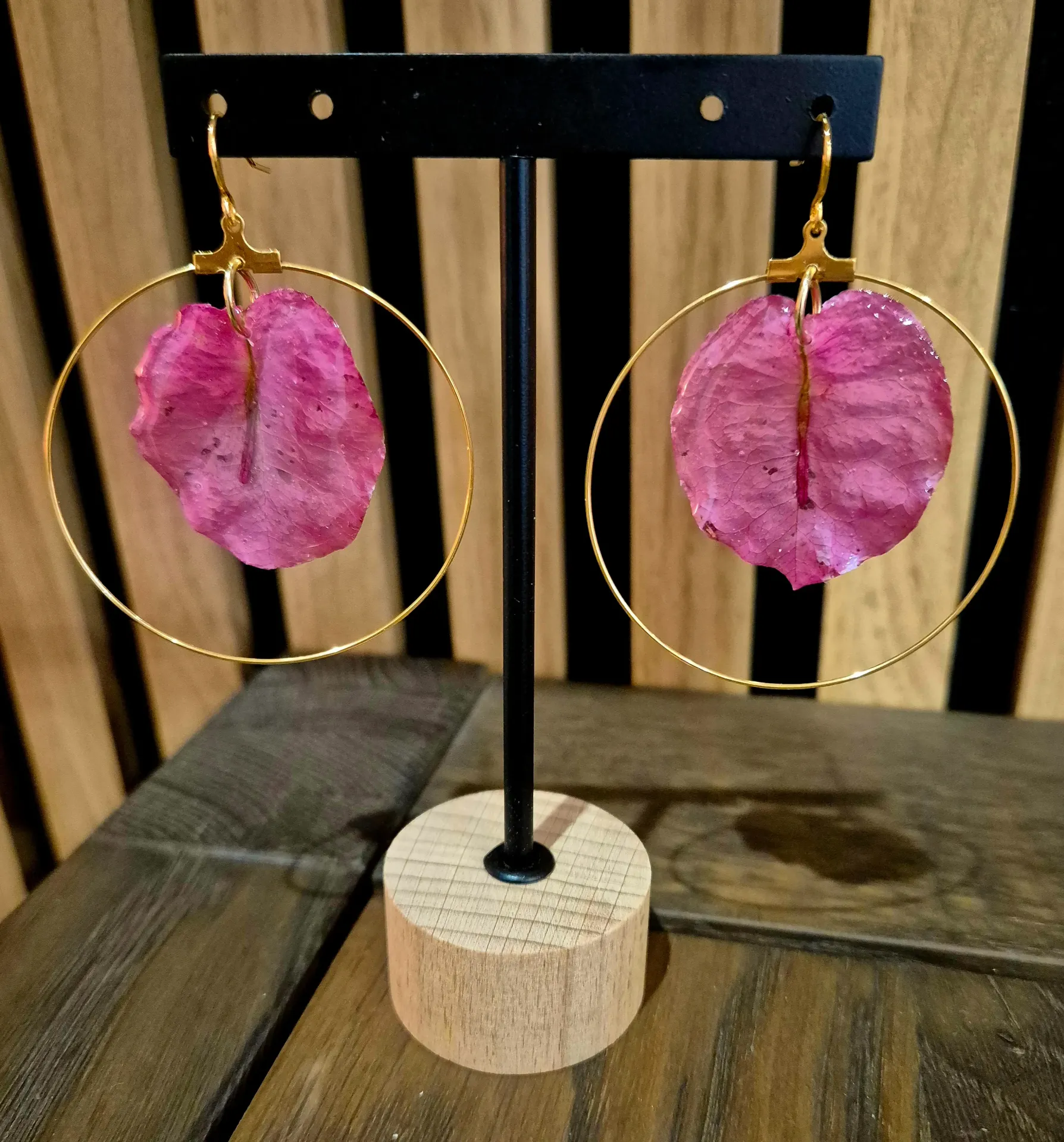 Boucles d'oreilles "Bougainvillea"     