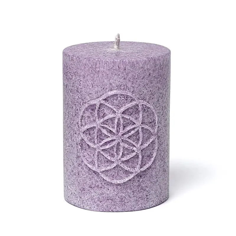 Bougie votive Graine de Vie – Stéarine violette
