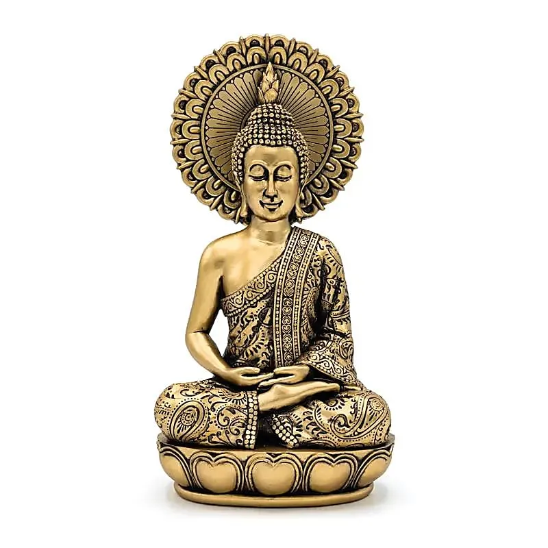 Statue Bouddha en méditation – Finition dorée