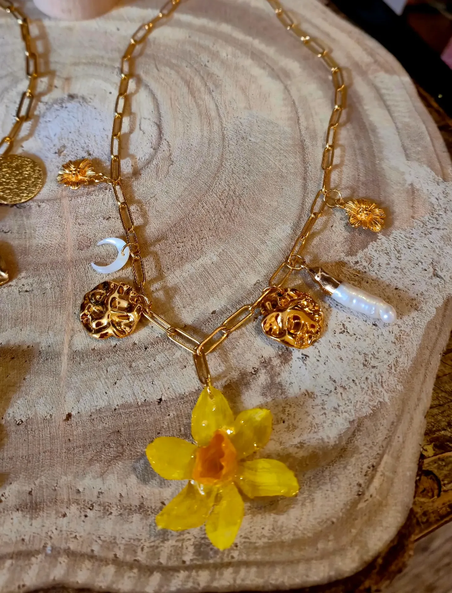 Collier Jonquille Doré