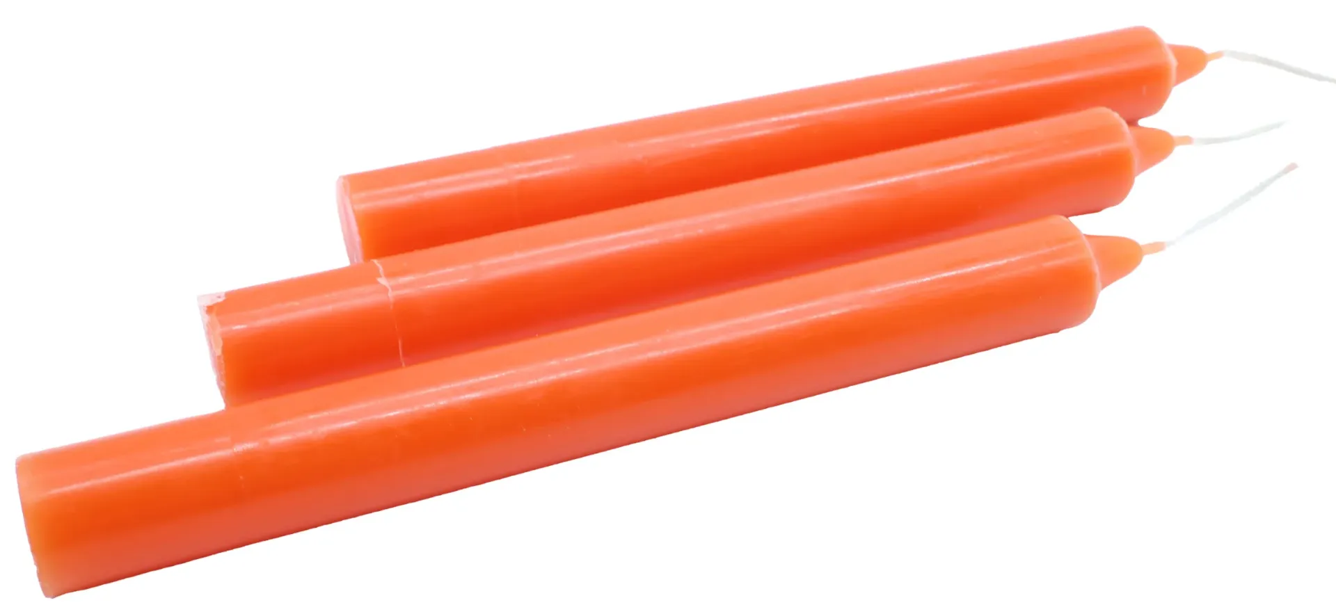 Bougies teintées dans la masse (Orange)