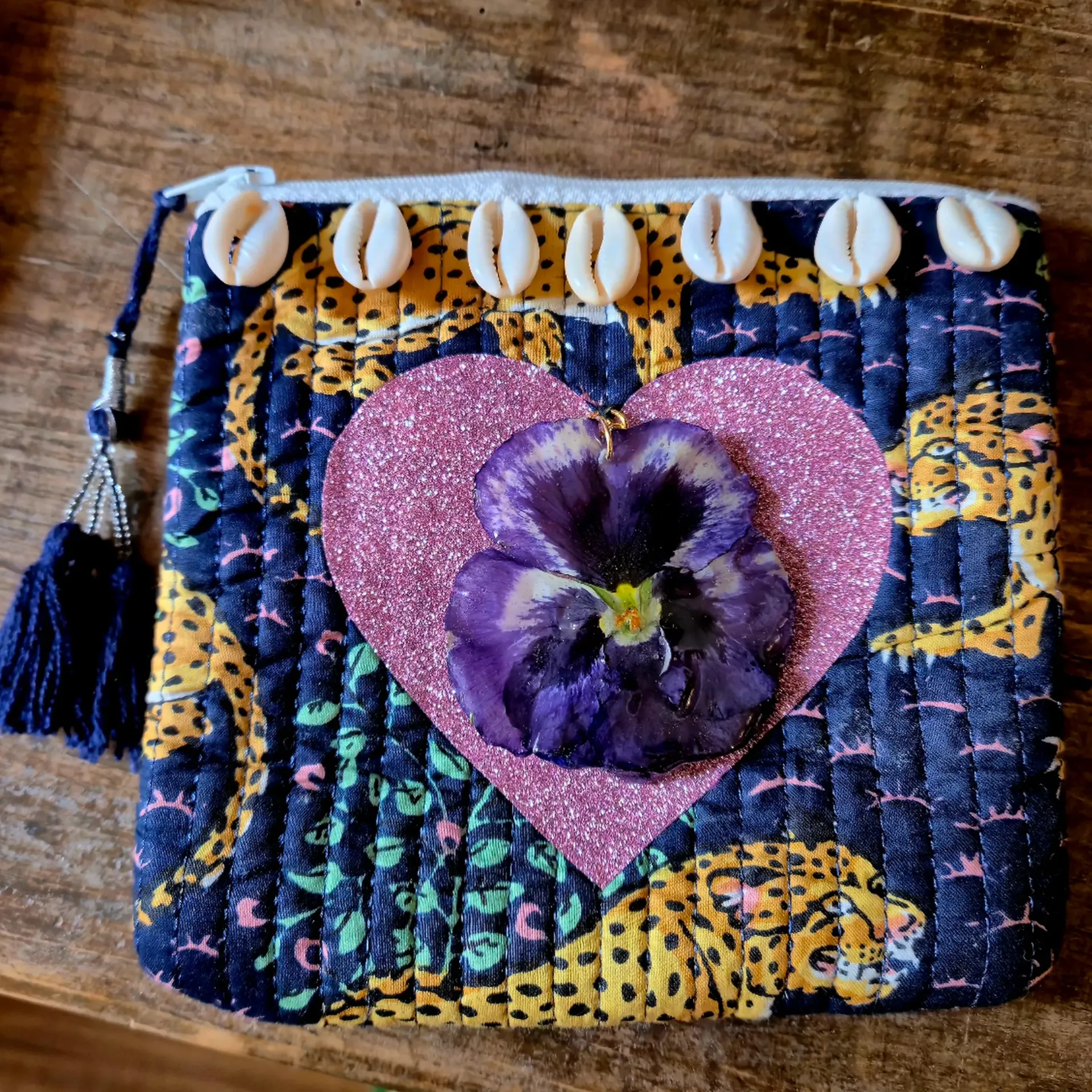 Pochette Cœur Pensée