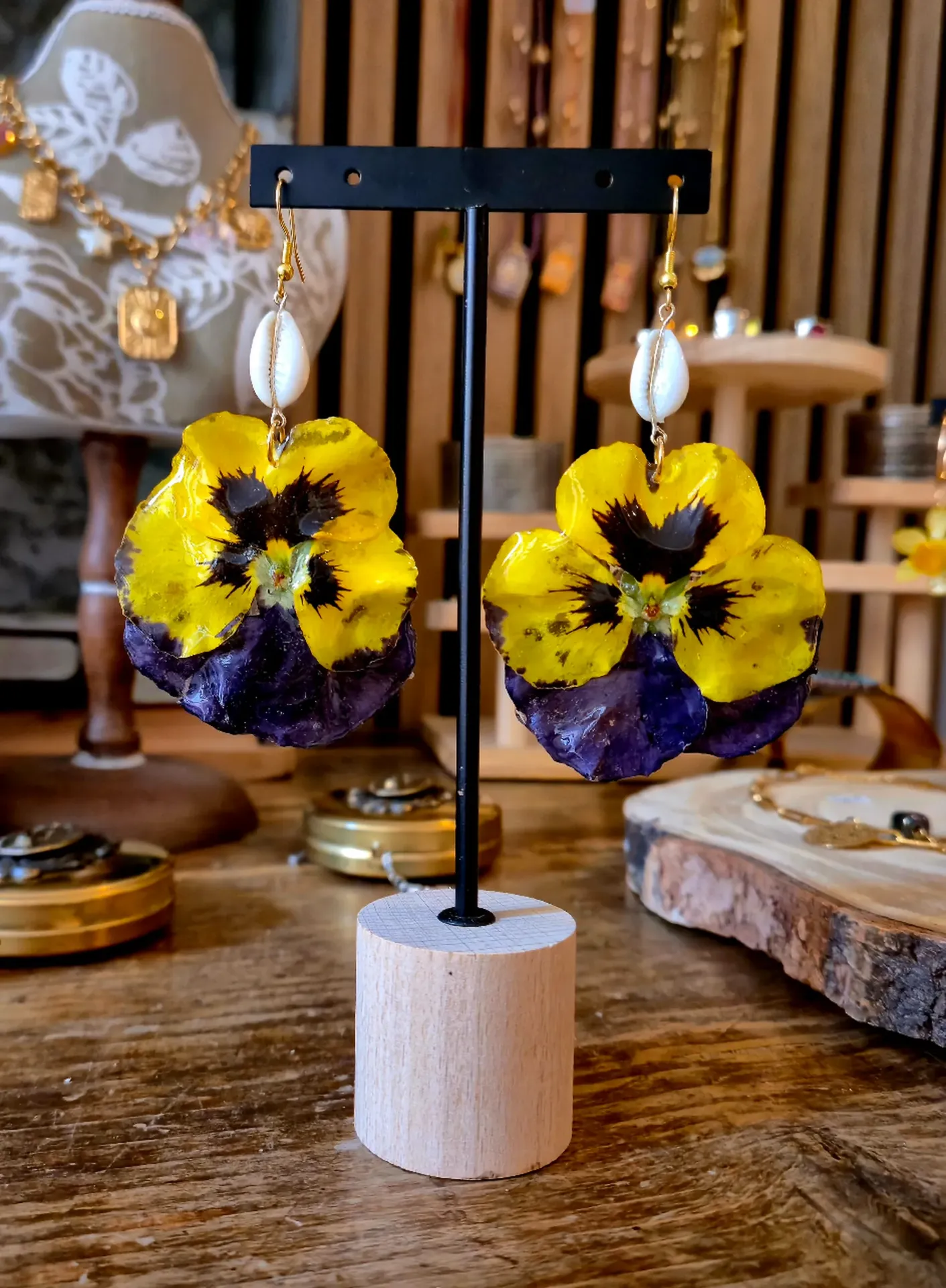 Boucles d'oreilles "Souffle de Pensée"