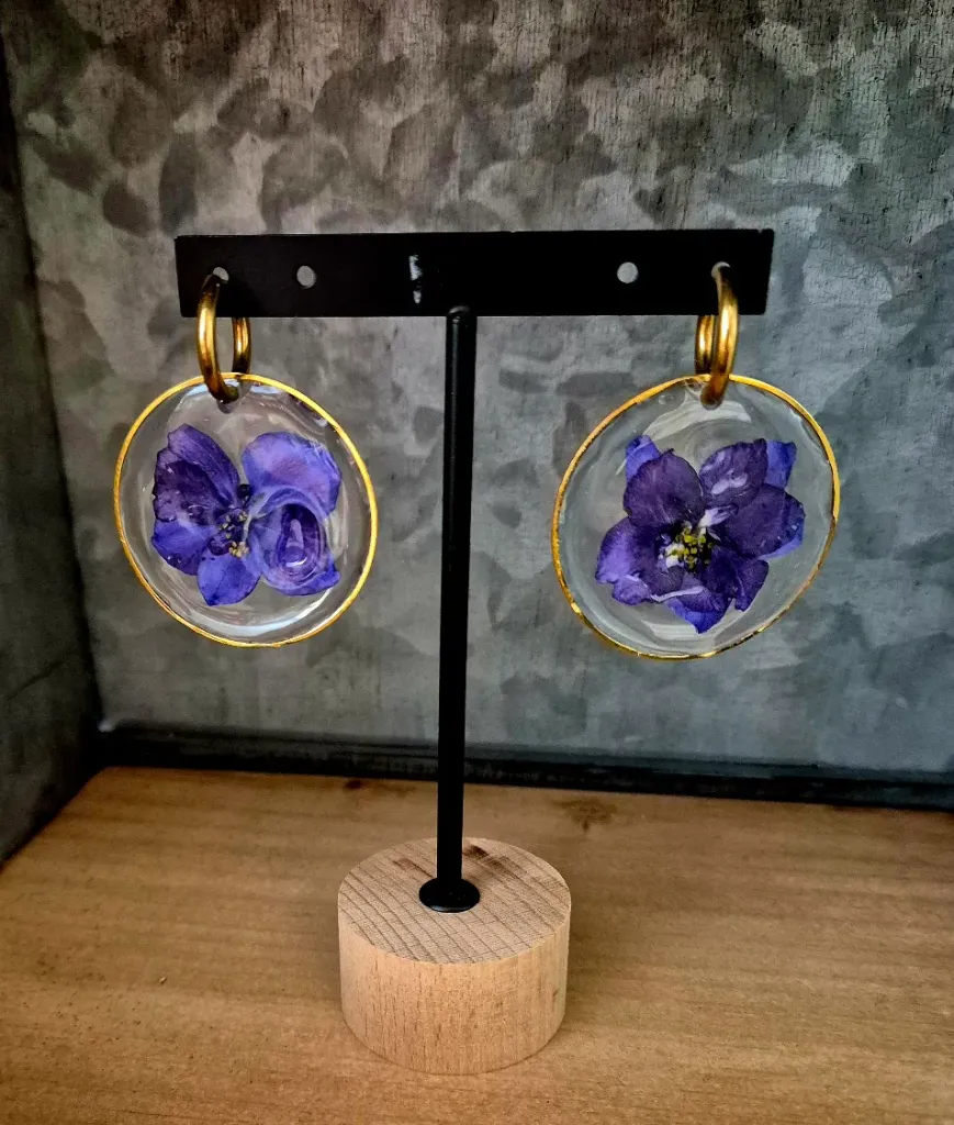 Boucles d'oreilles “Violet Crush”