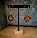 Boucles d'oreilles “Solar Violet”