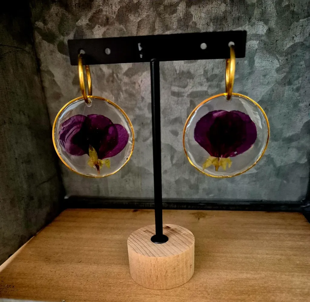Boucles d'oreilles “Deep Violet”