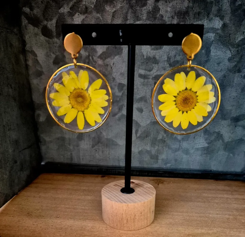 Boucles d'oreilles “Sunny Daisy”
