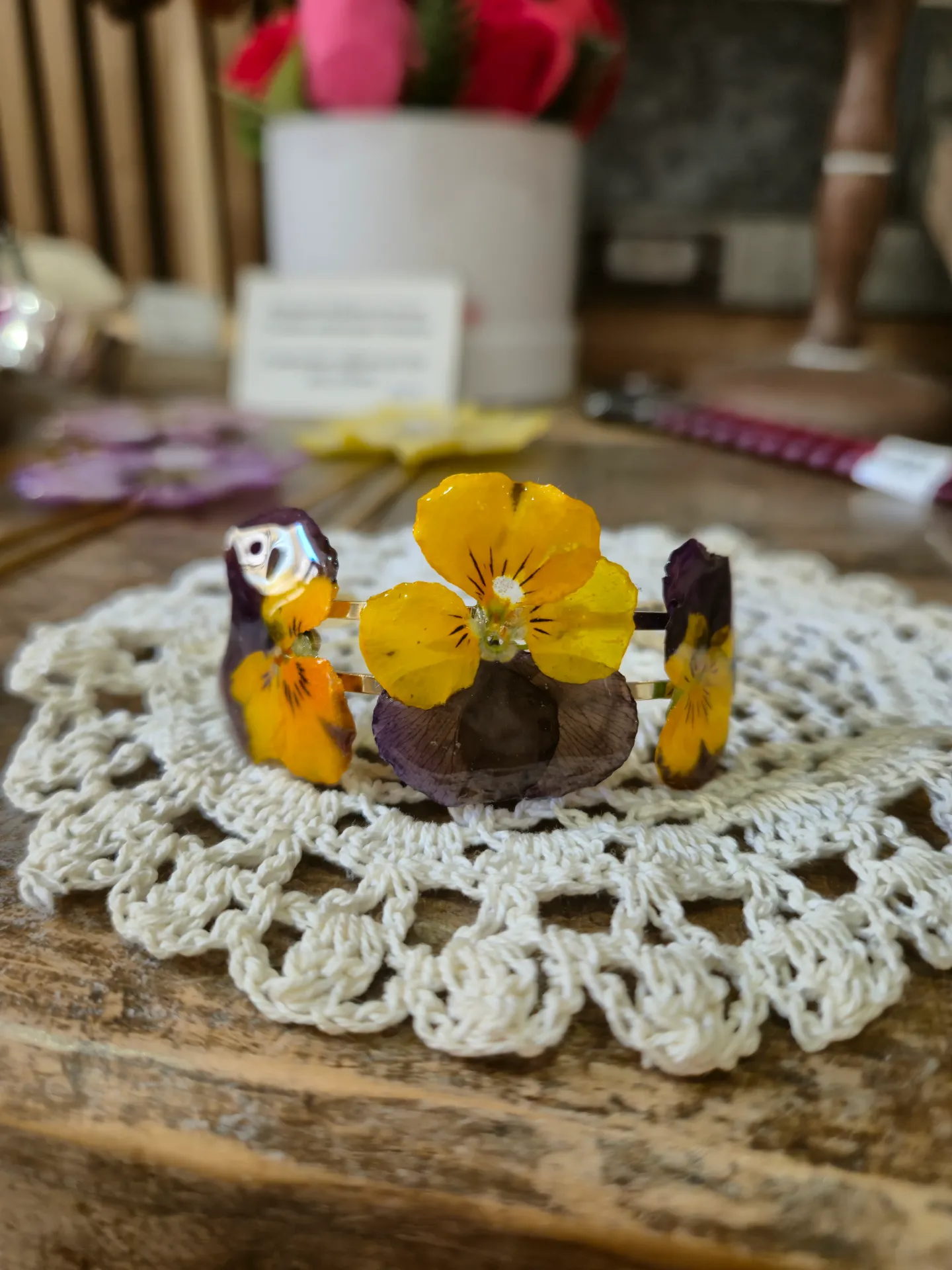 Bracelet Jonc Pensée Soleil