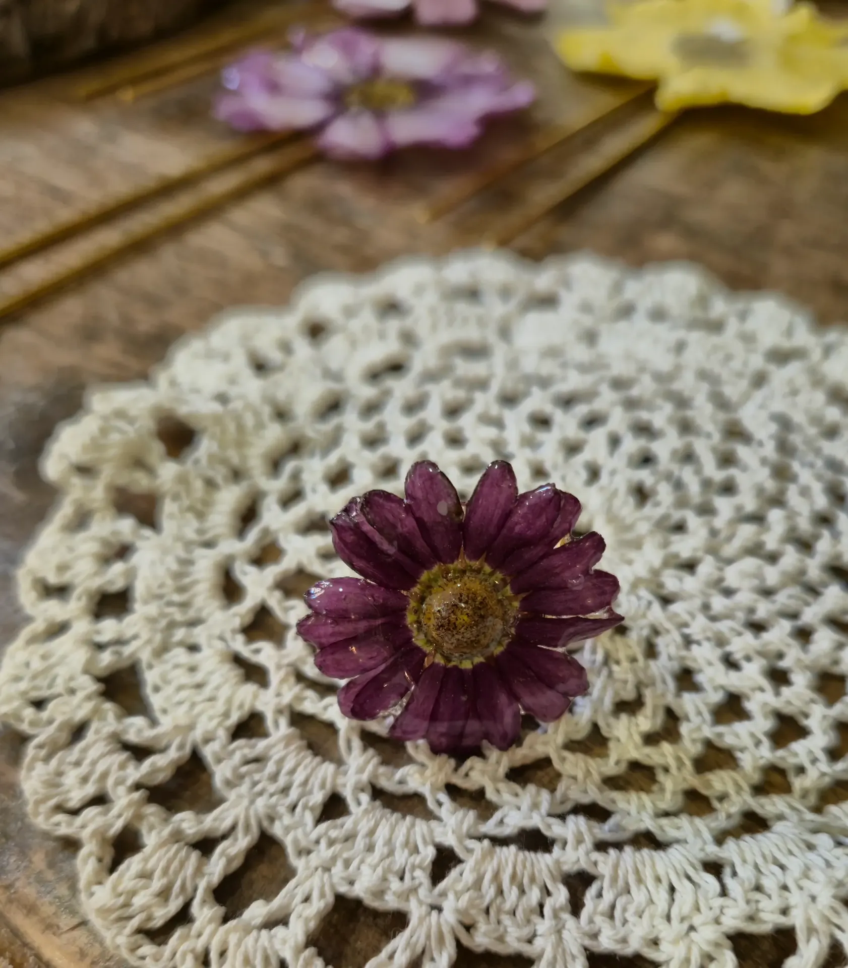 Bague Fleur Violette