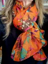 Foulard / Paréo coton imprimé – Grand format