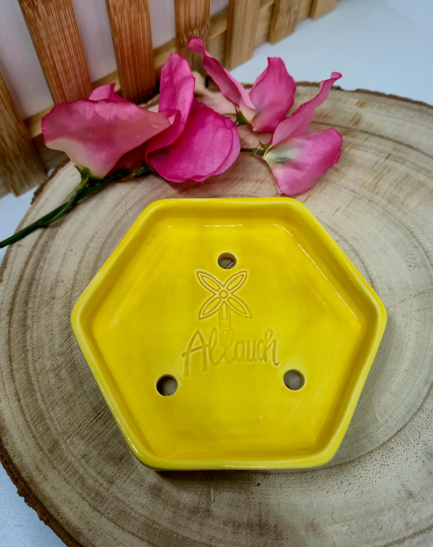 Porte-savon tomette (Jaune)