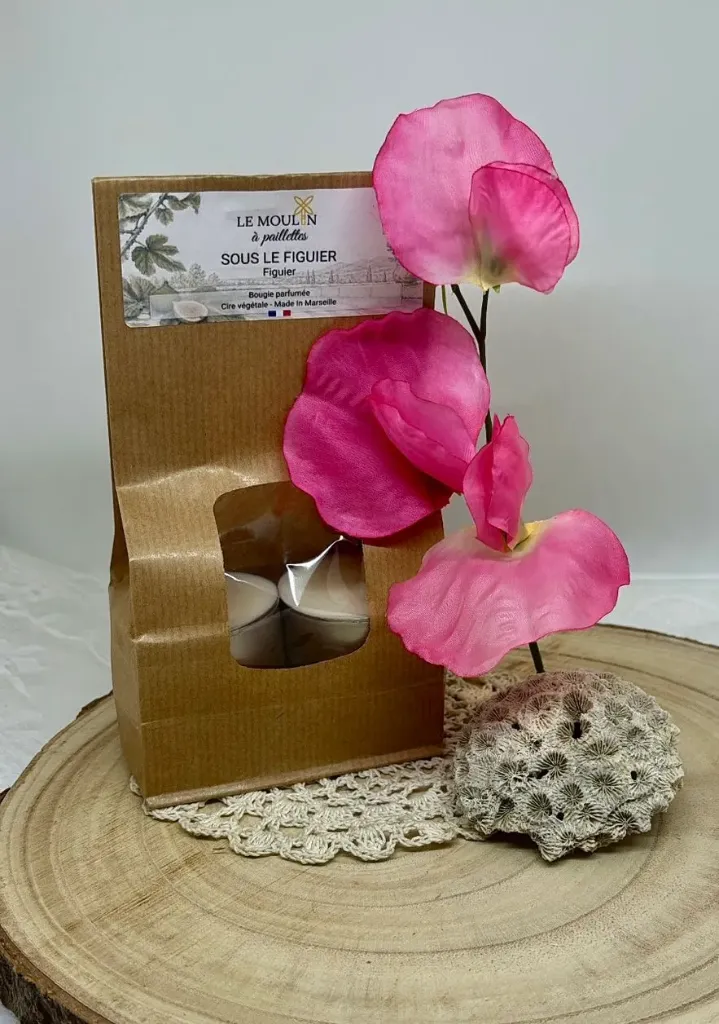 Bougies sachet de 4 Tealight 35 g (Figuier)