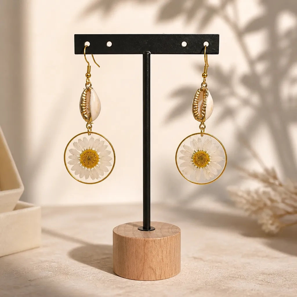 Boucles d'oreilles "Marguerite Bohème"