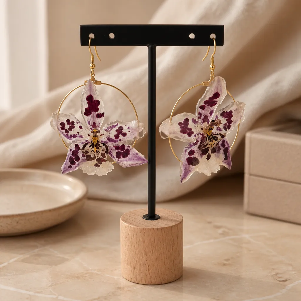 Boucles d'oreilles "Rosa Stellata"