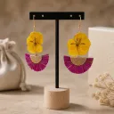 Boucles d'oreilles "Fuchsia Riviera"