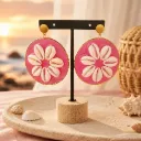 Boucles d’oreilles "Écume Rose"