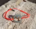Bracelet cordon simple, rond avec Strass Swarovski "THE GOOD MOTHER"