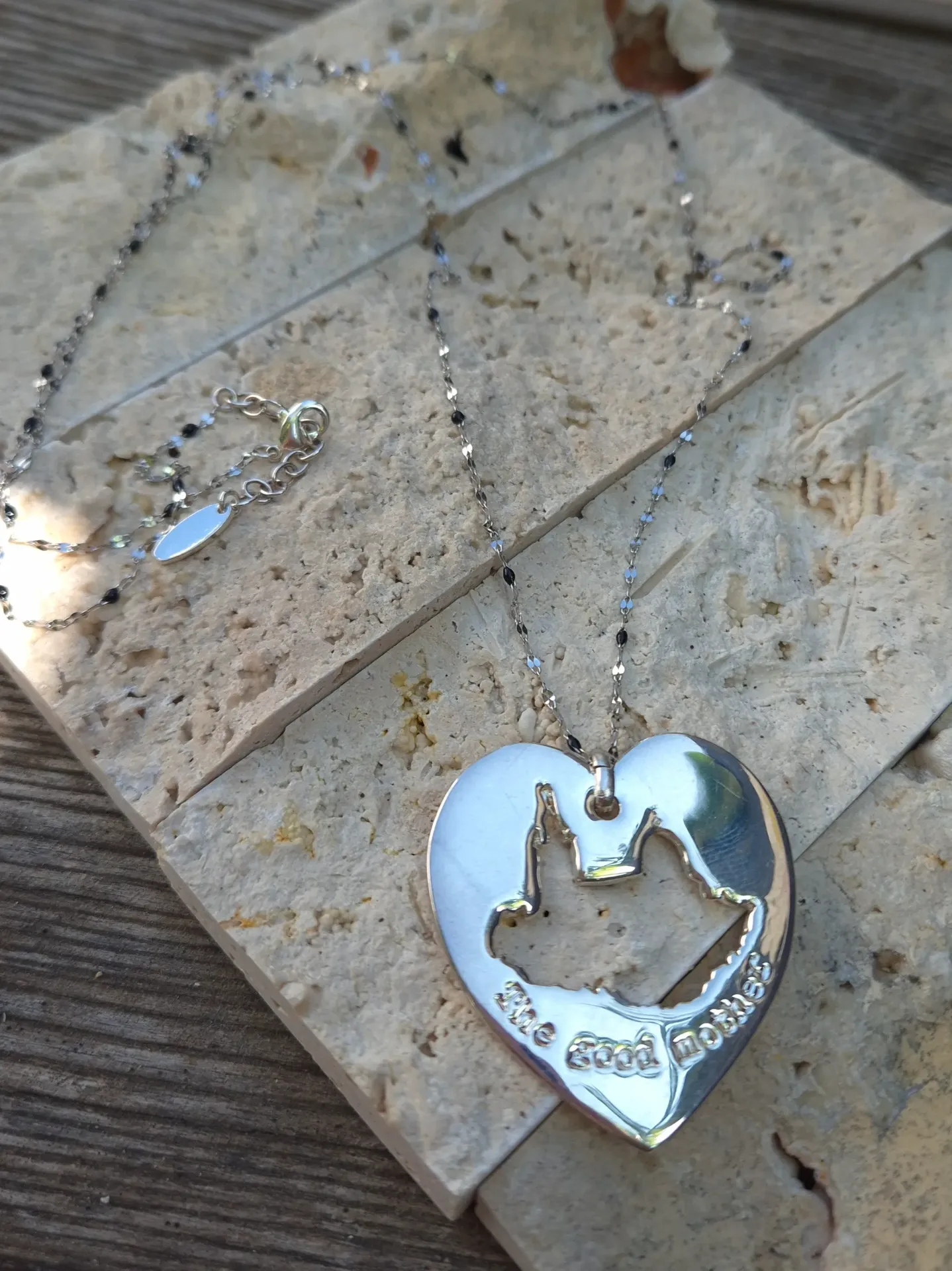 Sautoir coeur "THE GOOD MOTHER"