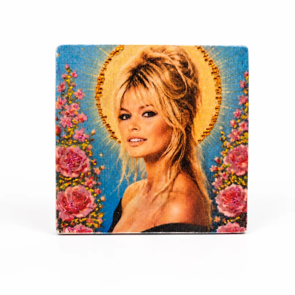 Carreau décoratif en argile – Collection « Les Icônes » (Brigitte BARDOT)