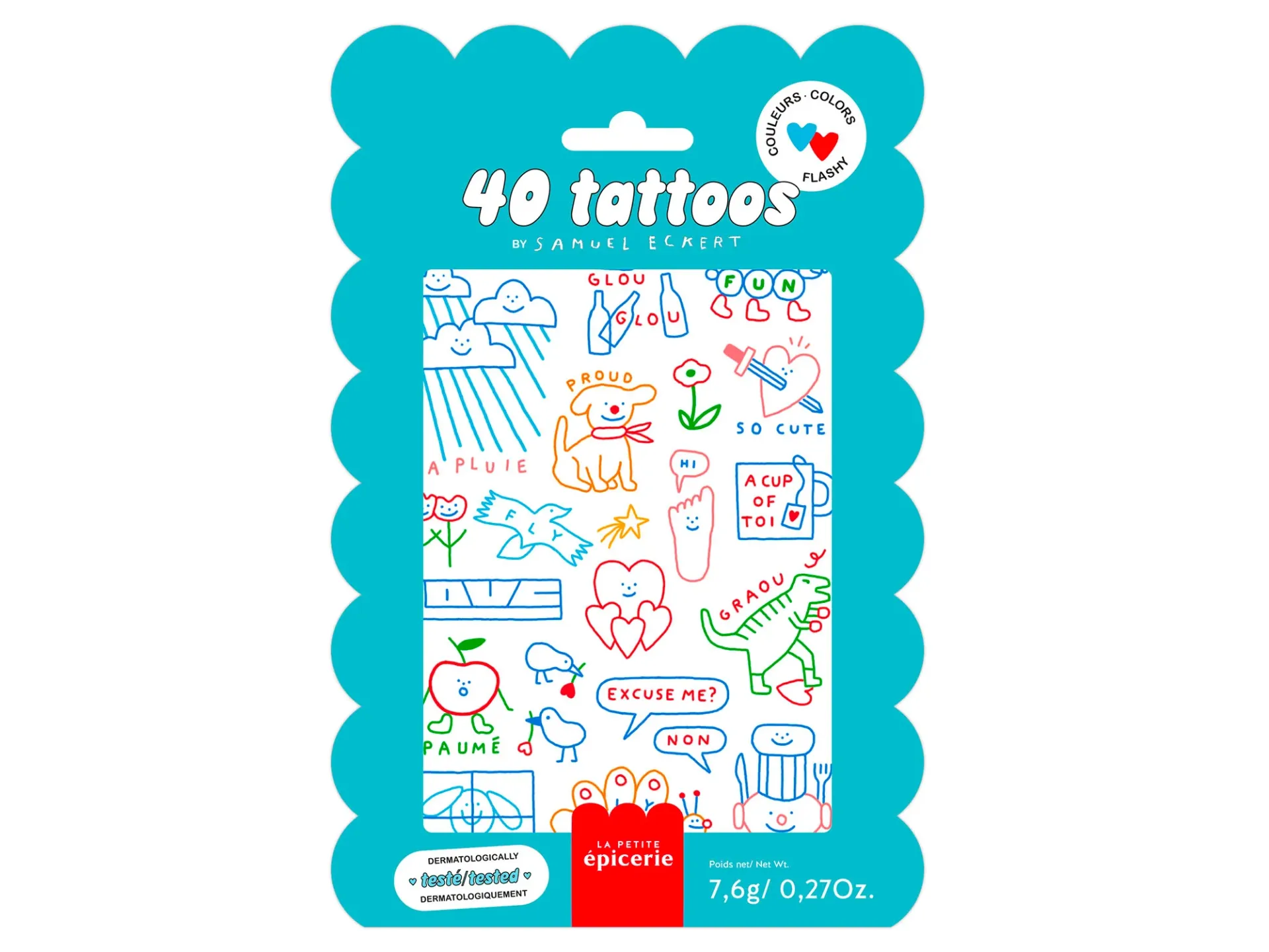 Pochette de 40 Tattoos Flashy – Samuel Eckert x La Petite Épicerie