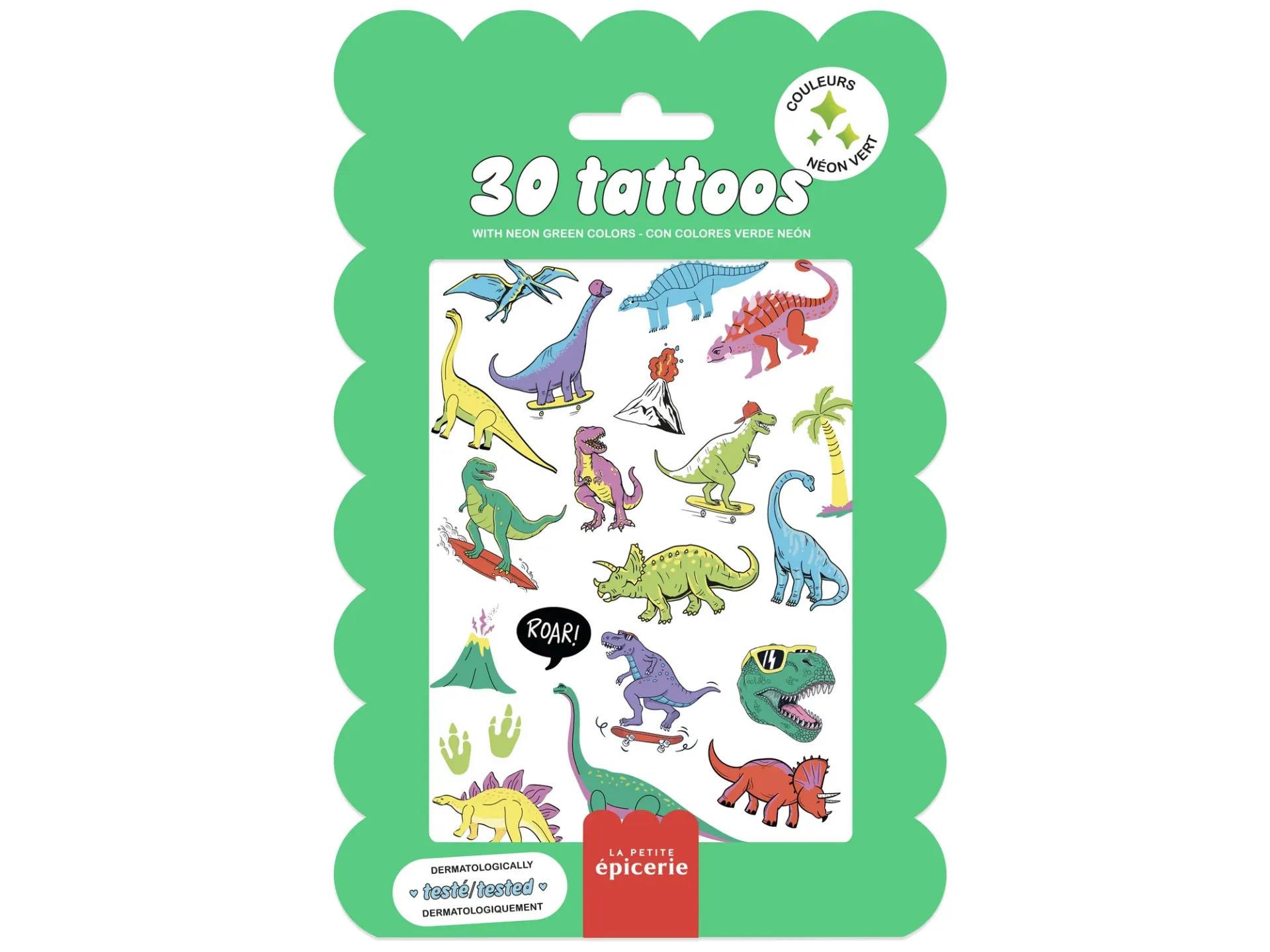 Pochette de 30 Tattoos Dino Crush