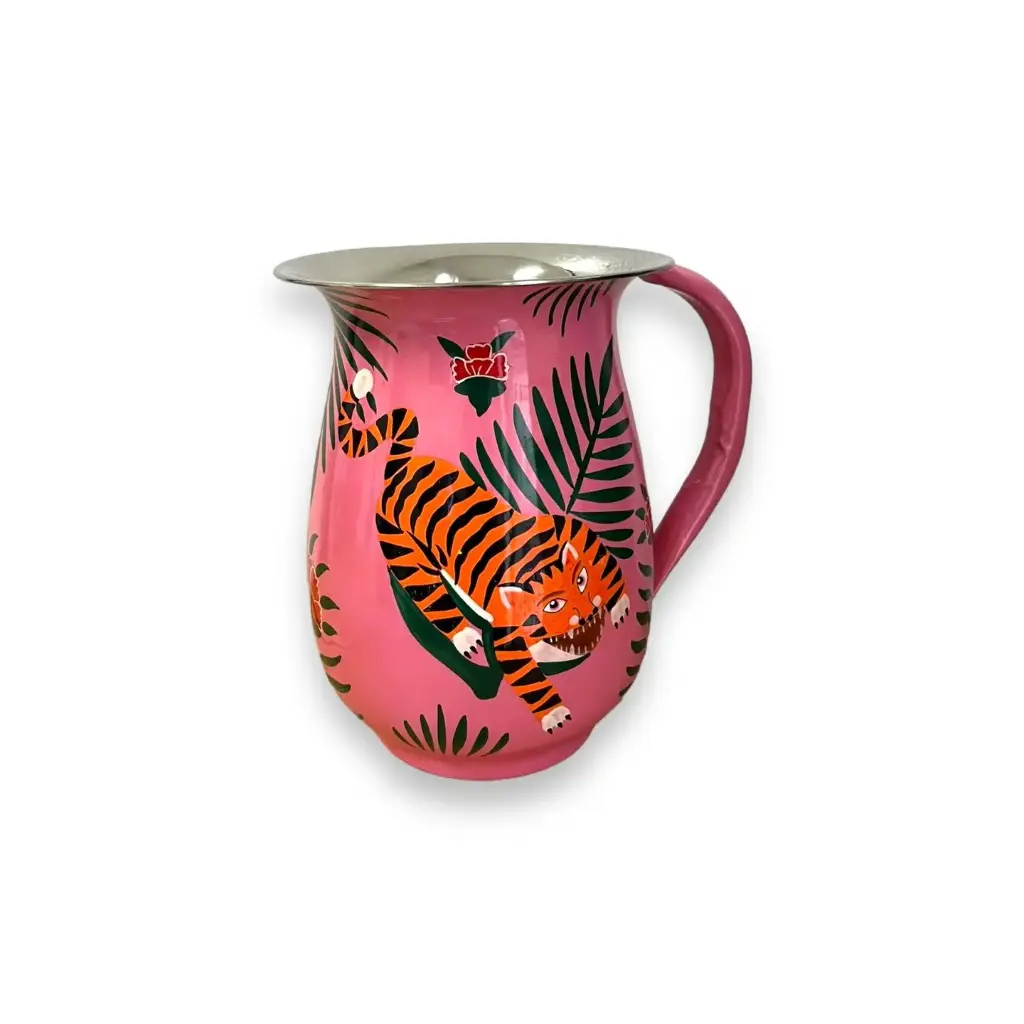 Pichet en inox Srinagar Tigre fushia