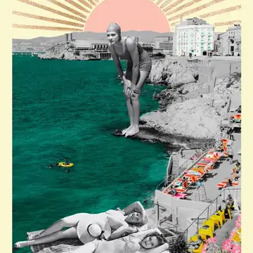 Affiche Corniche de Marseille 21x30cm