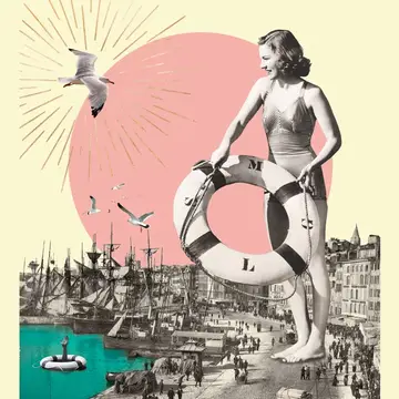 Affiche Vieux-Port Marseille 21x30cm