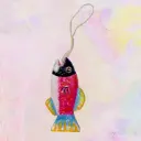 Poisson porte bonheur rouge