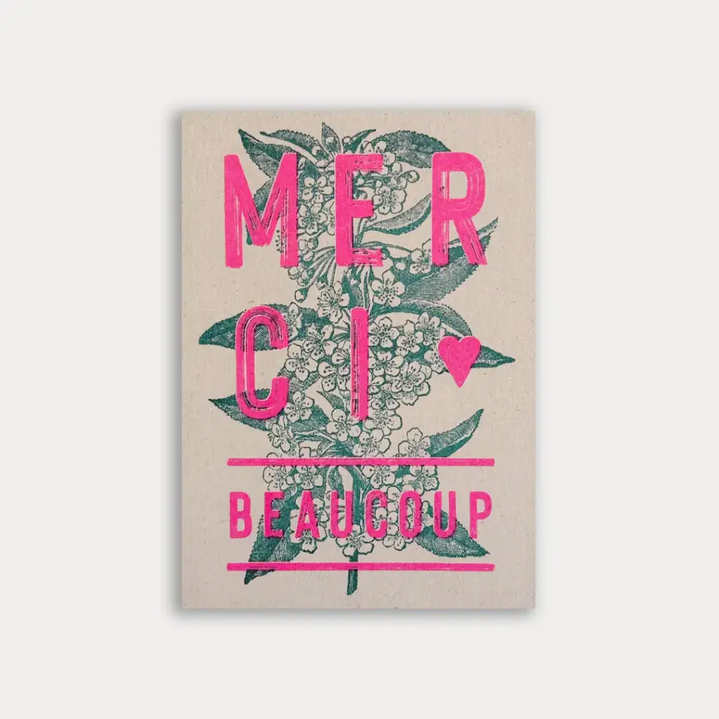 [PAPCARMER] Carte postale - Merci beaucoup 