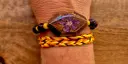 Bracelets "BLOK",  bois, fleurs et pierres naturelles