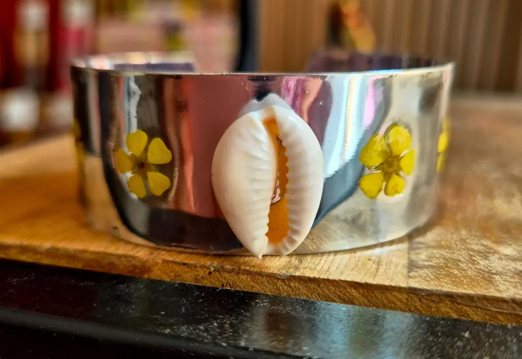 Manchette acier inox "Lagoon Flowery" 