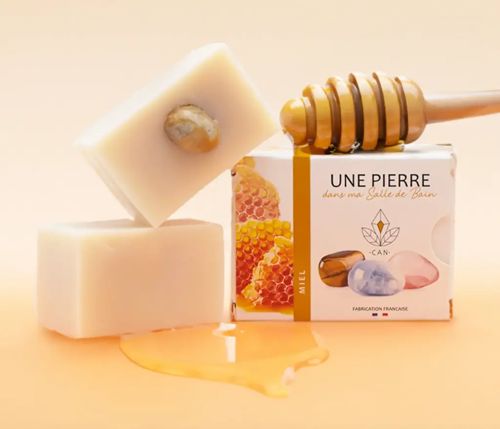 [BESAVONMIEL] Savon au miel & pierre naturelle