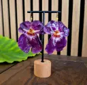Boucles "Orchidée Impériale" 