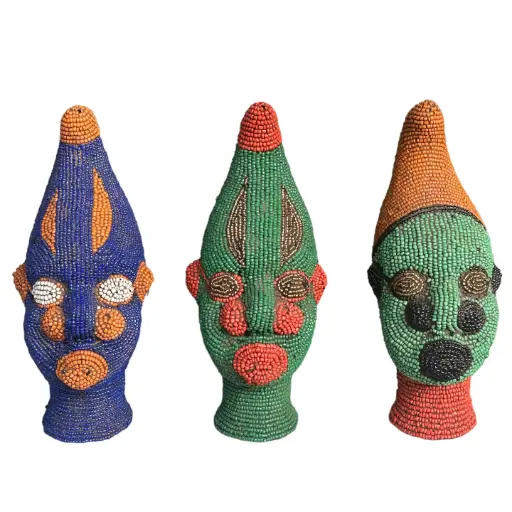 Statues perlées Yoruba - S
